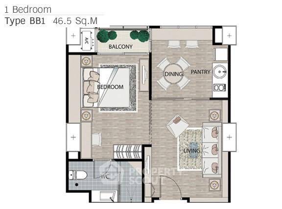 picture 1-BR Condo at Rhythm Ratchada near MRT Ratchadaphisek (ID 2294438) - 12/12