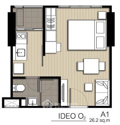 picture 1-BR Condo at Ideo O2 near BTS Bang Na (ID 553108) - 2/5