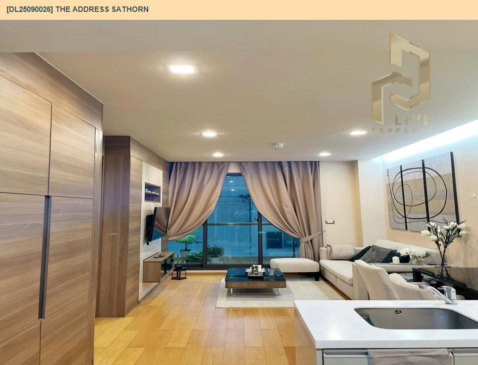 picture DL25090026 Condo for rent, The Address Sathorn near BTS Saint Louis, ready to move in, call urgently 0656133286 LineID @655ebbvc - 9/10