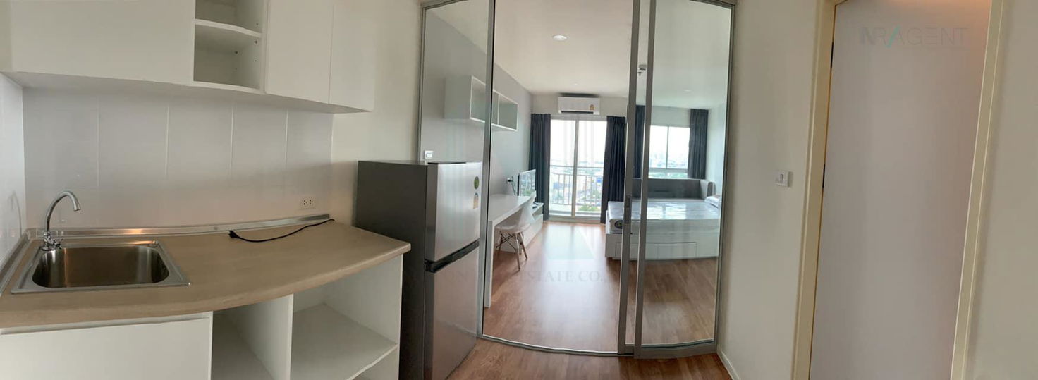 picture 🔺 For Rent Condo LUMPINI VILLE PHATANAKAN - SRINAKARIN Building 1, Floor 30,Studio, Room size 26.00 sqm - 6/8