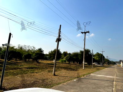 Land for sale Hang Chat Lamphang : Land with 55 Buildings for Sale, Adjacent to Lampang - Chiang Mai Highway  Total Area: 78 Rai, 2 Ngan, 6 Square Wah