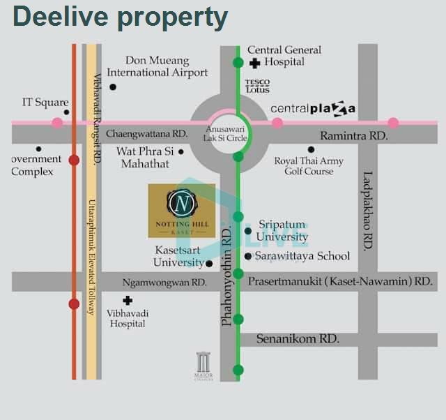 picture DL004490 Condo for rent, Notting Hill Phahol - Kaset near BTS Bang Bua, ready to move in, call urgently 0656133286 LineID @655ebbvc - 6/8