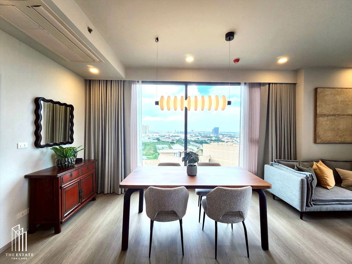 picture For rent: Whizdom The Forestias (Destinia), large unit in a corner location with a 30-rai forest park view. @ 75,000 Baht - 16/18