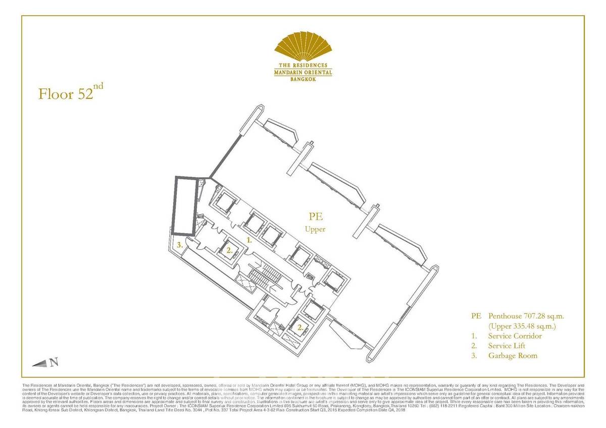 picture 4-BR Condo at The Residences At Mandarin Oriental, Bangkok near BTS Saphan Taksin (ID 856882) - 20/27