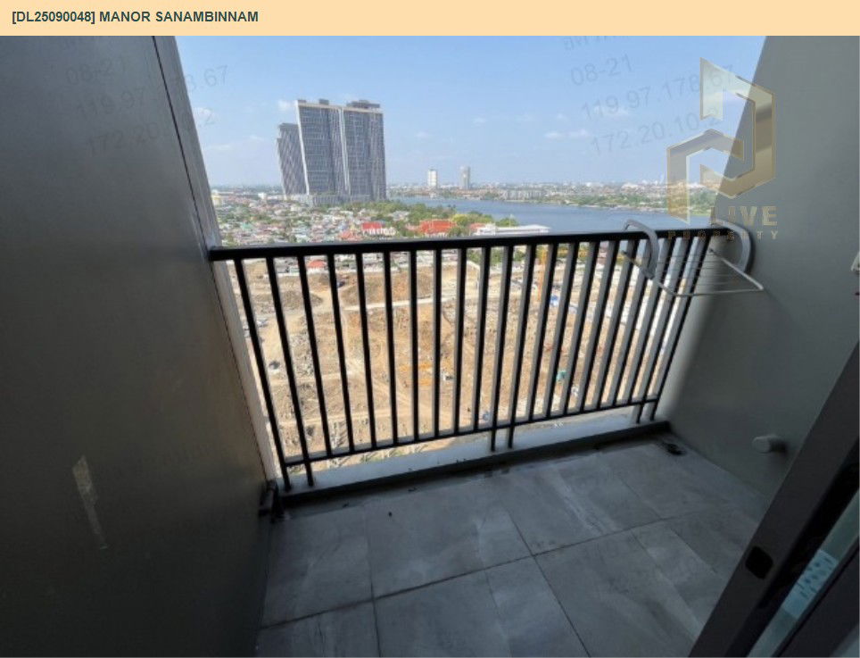 picture DL25090048 Condo for rent, Manor Sanambinnam near MRT สะพานพระนั่งเกล้า, ready to move in, call urgently 0656133286 LineID @655ebbvc - 10/11