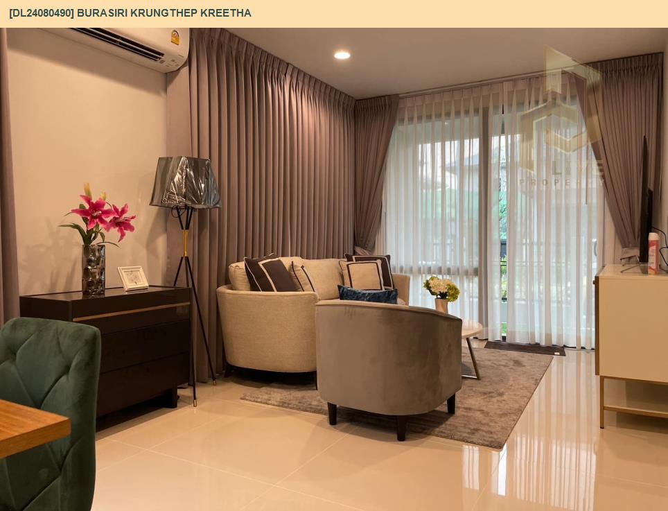 picture DL24080490 Condo for rent, BURASIRI KRUNGTHEP KREETHA near Airport Rail Link Hua Mak, ready to move in, call urgently 0656133286 LineID @534wlwof - 10/17