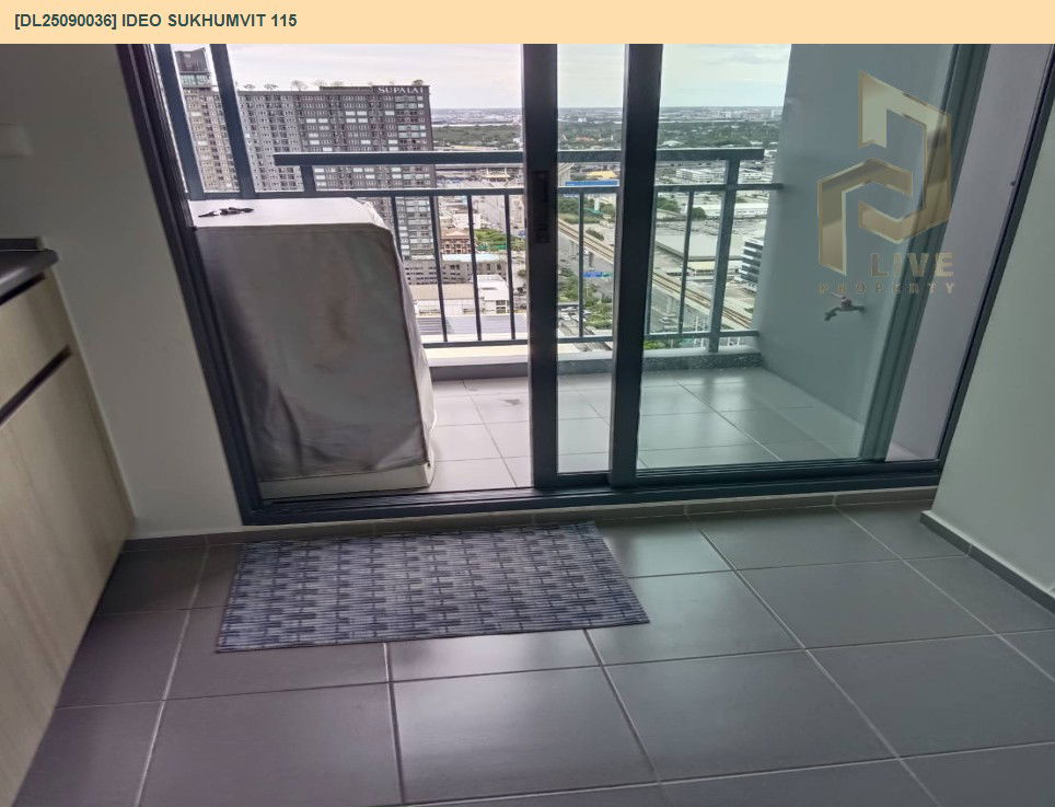 รูป DL25090036 ให้เช่าคอนโด ไอดีโอ สุขุมวิท 115 (IDEO Sukhumvit 115 ) ใกล้ BTS ปู่เจ้า พร้อมเข้าอยู่ โทรด่วน 0638692663 LineID @534wlwof - รูปที่ 5/8
