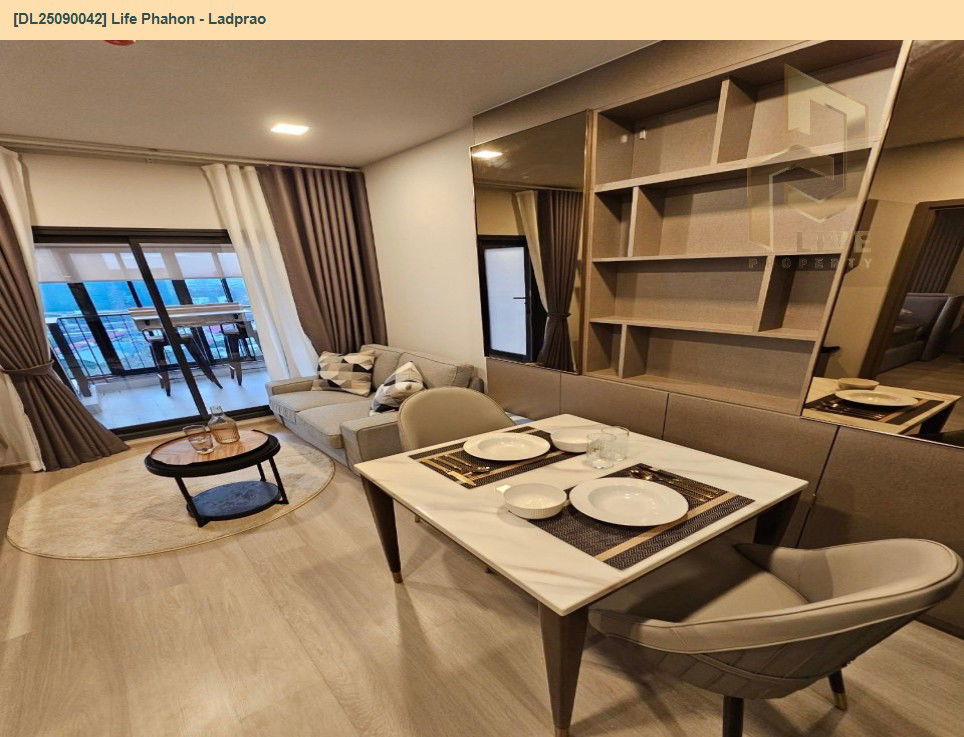 picture DL25090042 Condo for rent, Life Phahon - Ladprao near BTS Ha Yaek Lat Phrao, ready to move in, call urgently 0656133286 LineID @655ebbvc - 5/12
