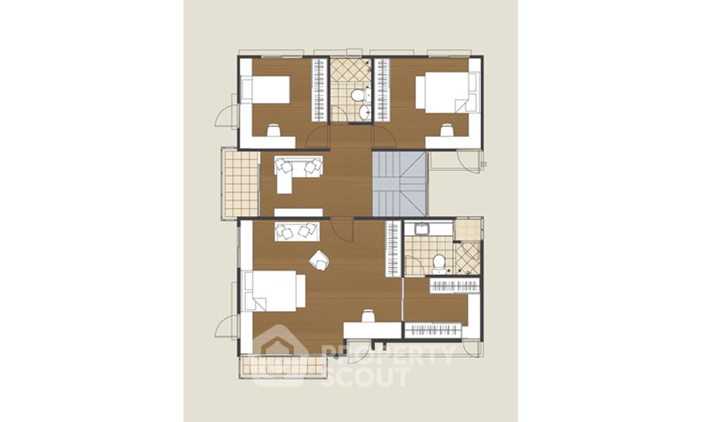 รูป บ้าน 3-ห้องนอน ที่ โฮมเพลส เดอะ พาร์ค วงแหวน – พระราม 9 ใกล้ ท่าอากาศยานสุวรรณภูมิ (ID 2081868) - รูปที่ 14/15