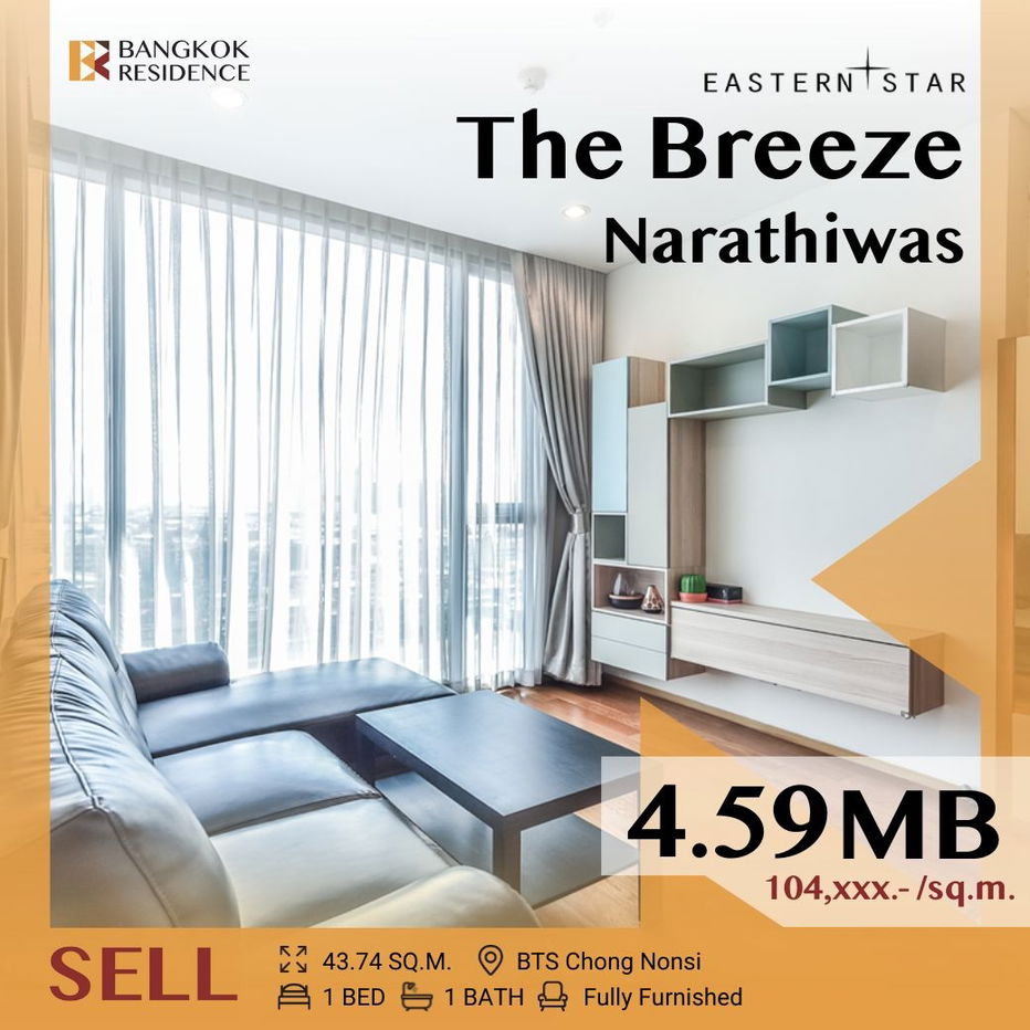 picture 📌Available now,The Breeze Narathiwas Prime CBD location near BTS Chong Nonsi - 1/12