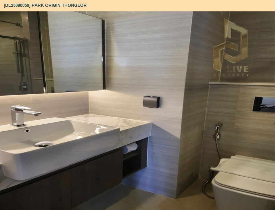 picture DL25090059 Condo for rent, PARK ORIGIN THONGLOR near BTS Thong Lo, ready to move in, call urgently 0656133286 LineID @534wlwof - 13/14
