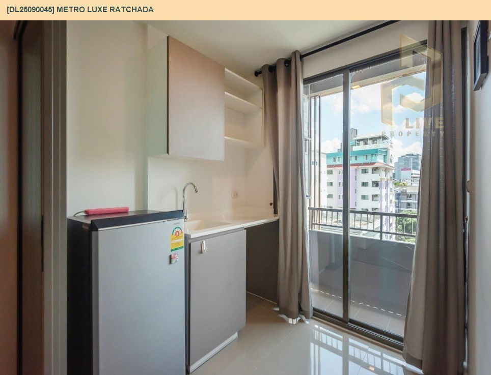 picture DL25090045 Condo for rent, Metro Luxe Ratchada near MRT ห้วยขวาง, ready to move in, call urgently 0656133286 LineID @534wlwof - 18/32