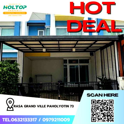 Townhouses for rent : #Z2264💥030968🔥House for rent at Rasa Grand Ville, Paholyothin 73