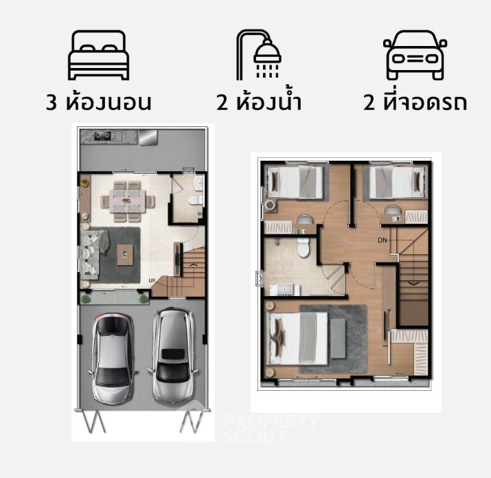 รูป ทาวน์เฮาท์ 3-ห้องนอน ที่ พฤกษาวิลล์ ศรีนครินทร์ บางนา ใน บางแก้ว (ID 2146737) - รูปที่ 8/8