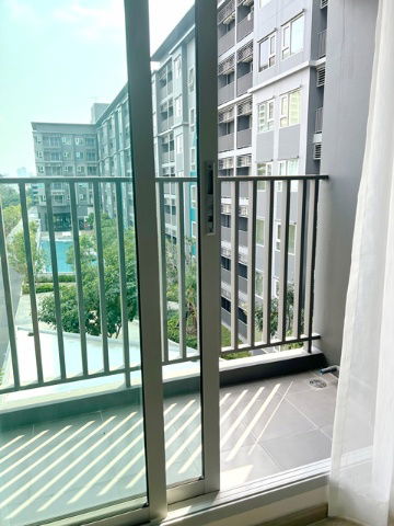 รูป ห้องใหญ่ที่สุดโครงการ ถูกที่สุด นิชโมโน รามคำแหง รพ.รามคำแหง 47ตรม. ทั้ง2ห้องนอน วิวสระว่ายน้ำ ระเบียงกว้าง 4ม. - รูปที่ 7/8