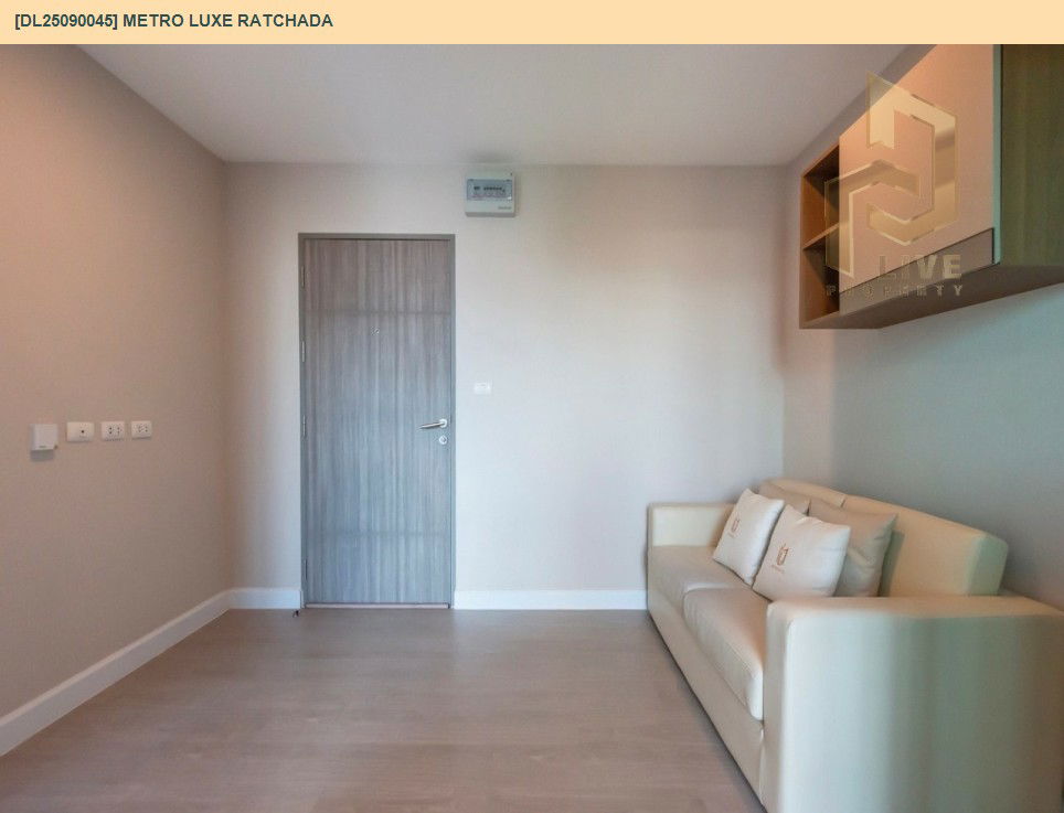 picture DL25090045 Condo for rent, Metro Luxe Ratchada near MRT ห้วยขวาง, ready to move in, call urgently 0656133286 LineID @534wlwof - 6/32