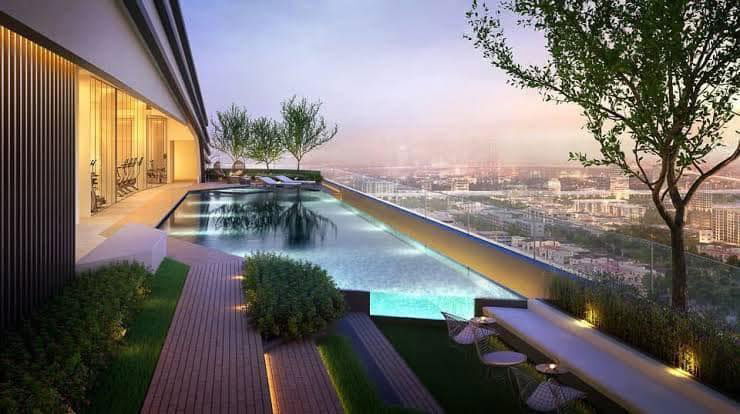 picture Y010 Condo for rent Chewathai Kaset - Nawamin, near BTS Green Line, fully furnished, has washing machine. - 10/12