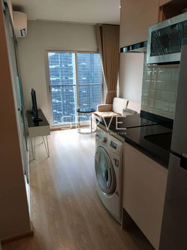 1 Bed High Fl 25+ Nice View Fully furnished Good Location Close To  MRT Thailand Cultural Centre Station, 80 m. @  Noble Revolve Ratchada 2
