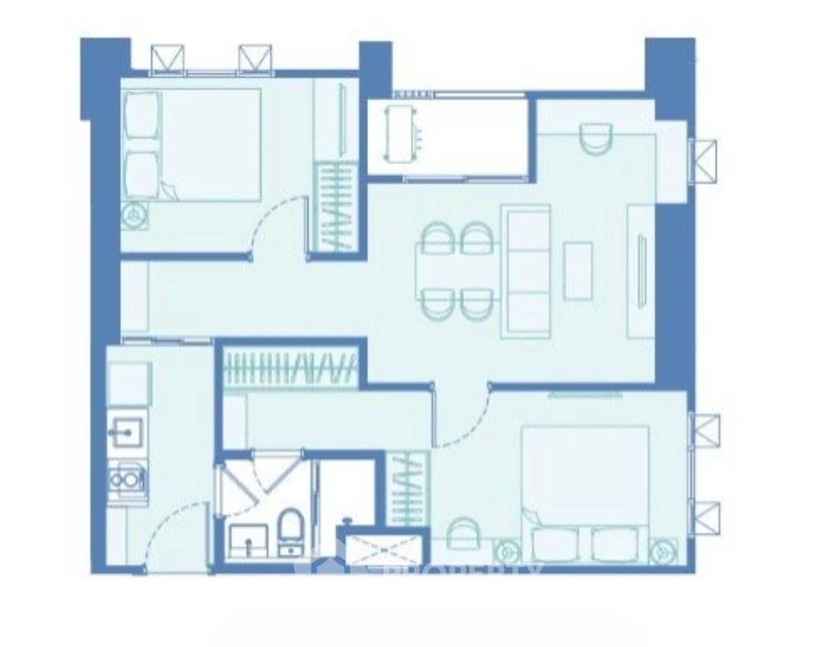 picture 2-BR Condo at Aspire Vibha-Victory near BTS Sanam Pao (ID 2289376) - 5/5