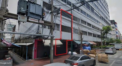 For rent, 3-Storey commercial building at Ratchawong Rd. near Yaowarat, 205 sq.m.