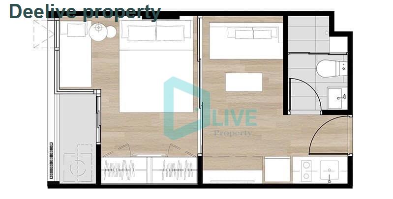 รูป DL101840 ให้เช่าคอนโด บราวน์ คอนโด พหลฯ - สะพานใหม่ (Brown Condo Phahol - Saphanmai) ใกล้ BTS สายหยุด พร้อมเข้าอยู่ โทรด่วน 0638692663 LineID @655ebbvc - รูปที่ 7/7