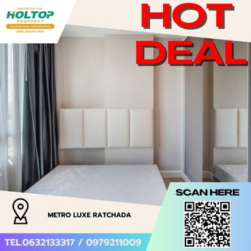 #Z2275💥030968🔥 Condo for rent: Metro Luxe Ratchada