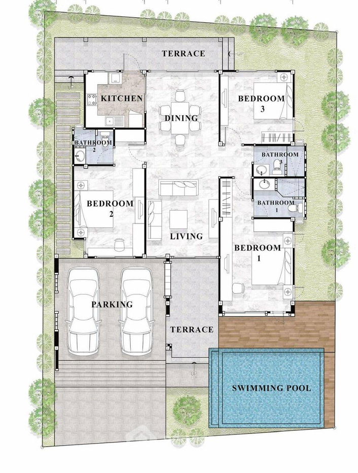 picture 3-BR House at Sanit Village in Pong (ID 1521838) - 8/8