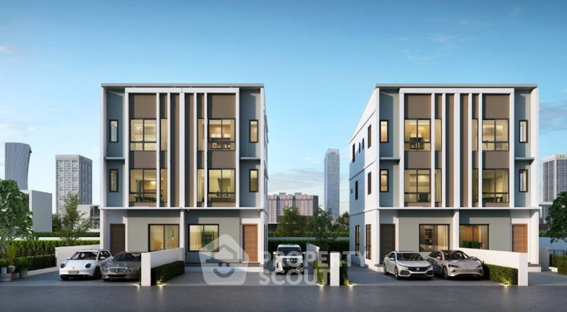 Townhouses for sale : Pet-Friendly 2-BR Townhouse 217 Sqm, Pruksa Ville @Work Ramintra (ID 2152332)