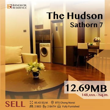 💎The Hudson Sathorn 7,Luxury Condo in Sathorn CBD near BTS Chong Nonsi