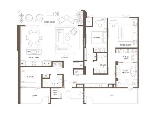 3-BR Condo at The Standard Residences Phuket Bangtao close to Laguna (ID 1456297) - image 4