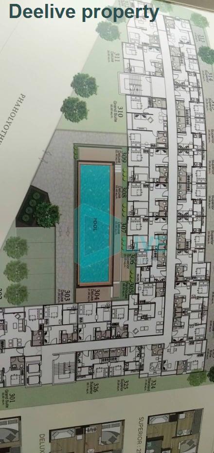 picture DL004490 Condo for rent, Notting Hill Phahol - Kaset near BTS Bang Bua, ready to move in, call urgently 0656133286 LineID @655ebbvc - 4/8