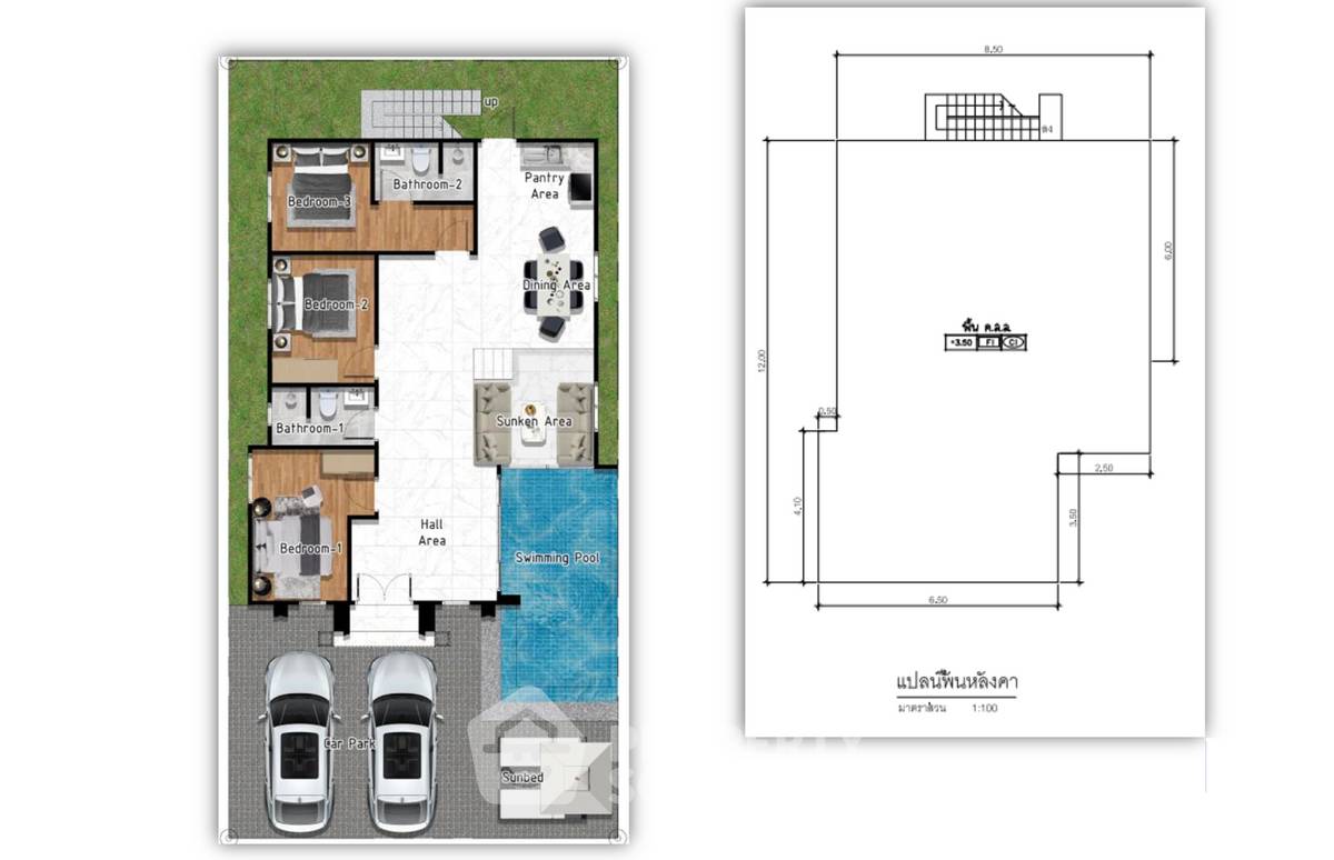 picture 3-BR Villa at Tnergy Elegance Huahin in Nong Kae (ID 1347363) - 7/9