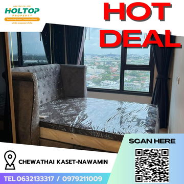 #R6110 🎉 030968 Condo for rent  Chewathai Kaset-Nawamin