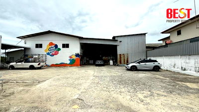 Factory for sale Suwannaphum International Airport : Industrial Warehouse for Sale with Factory License + Extra Land + Prime Location in Bang Phli