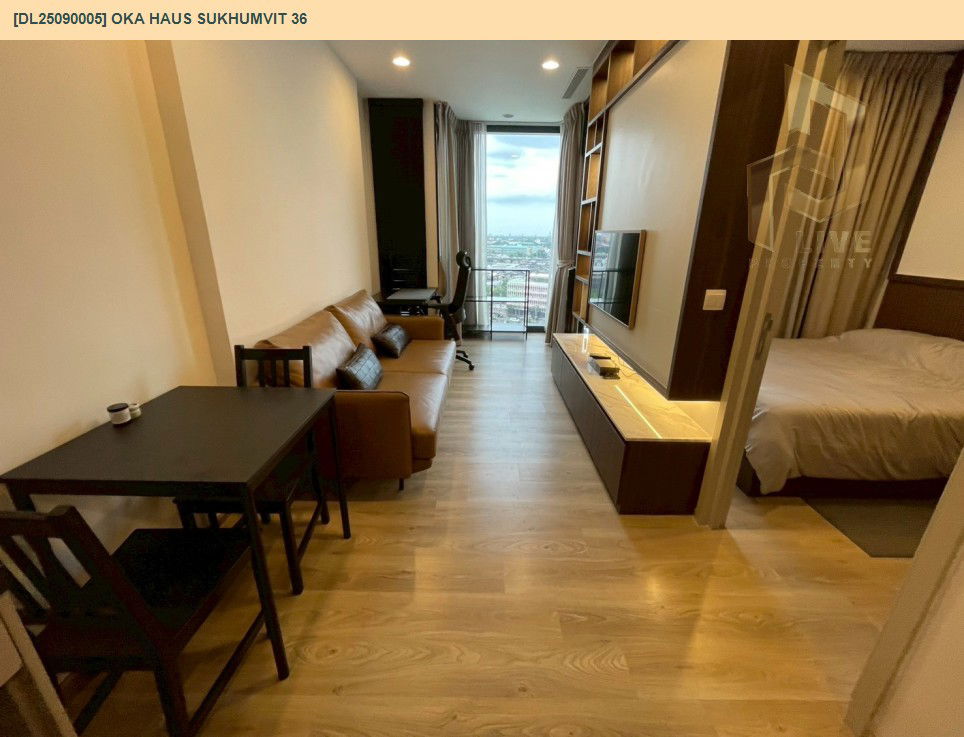 picture DL25090005 Condo for rent, OKA HAUS Sukhumvit 36 near BTS Thong Lo, ready to move in, call urgently 0656133286 LineID @655ebbvc - 2/7