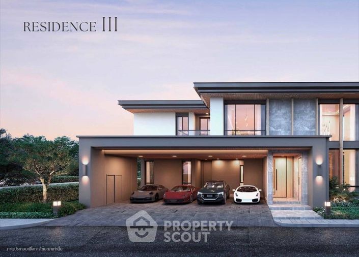 5-bed house for rent, 551 sqm, 128 sq wah, Siraninn Residences Pattanakarn
