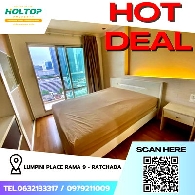 Condos for rent : #Z2299💥040968🔥Condo for rent: Lumpini Place Rama 9 - Ratchada