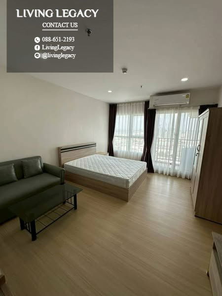 รูป T1U32D ให้เช่าคอนโด Supalai Veranda Ramkhamhaeng 28 ตร.ม. ชั้น 34 ตึก B line id : @livinglegacy - รูปที่ 3/6