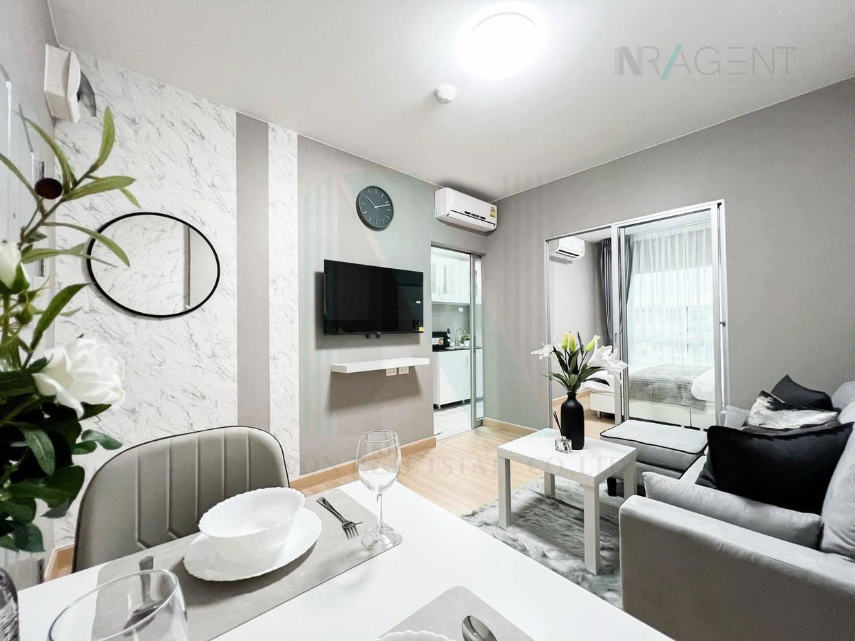 picture 🔺 For Rent Condo THE KITH PLUS SUKHUMVIT 113 Building 1, Floor 4,1 bed room, Room size 28 sqm - 3/8