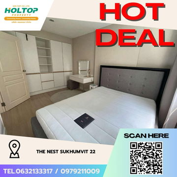 #Z2282💥040968🔥ให้เช่าคอนโด The Nest Sukhumvit 22