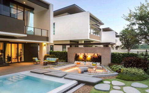For sale: The River, a luxury riverside detached house, private, on Bangna Km. 26.