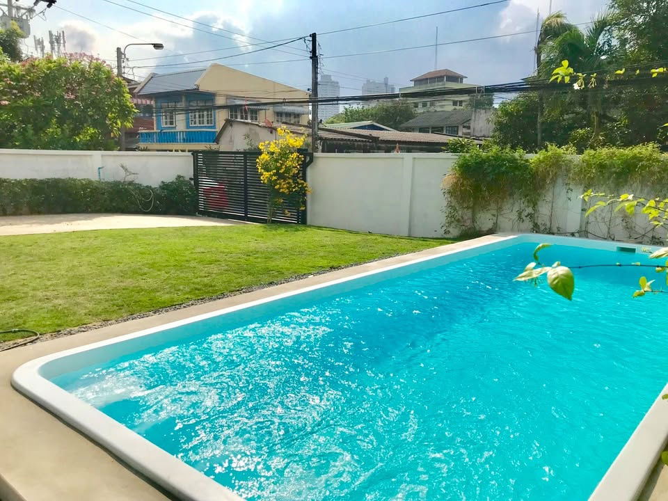 picture 🟢For Rent🟢Luxury modern style house with swimming pool, Udomsuk 42 (Sukhumvit 103)📱ADD LINE @nathong97 (Reply ⚡ 24 Hr) P1289 - 2/20