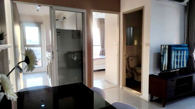 Condos for rent : TA7902📲LineID @556ryccg🚆2 Bedroom 54 sqm Floor5 Aspire Sukhumvit48 Fully furnished near sky train BTS Phra Khanong
