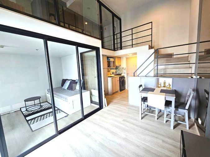  🔵🔴ห้อง  Hybrid 2 ชั้น  ตกแต่งสวย พร้อมเข้าอยู่🟢🔴ให้เช่าคอนโด ไอดีโอ จรัญฯ 70-ริเวอร์วิว