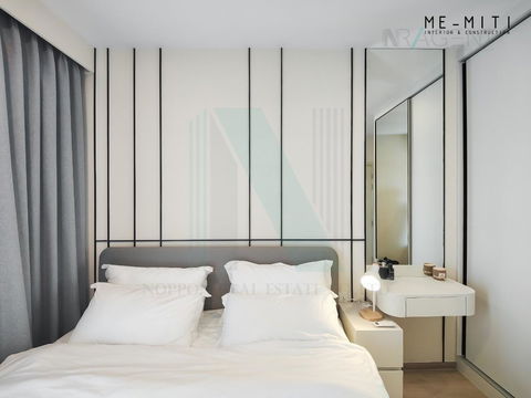 📌 For Rent Condo LIFE RAMA 4-ASOKE Building 1, Floor 17,1 bed room, Room size 32 sqm