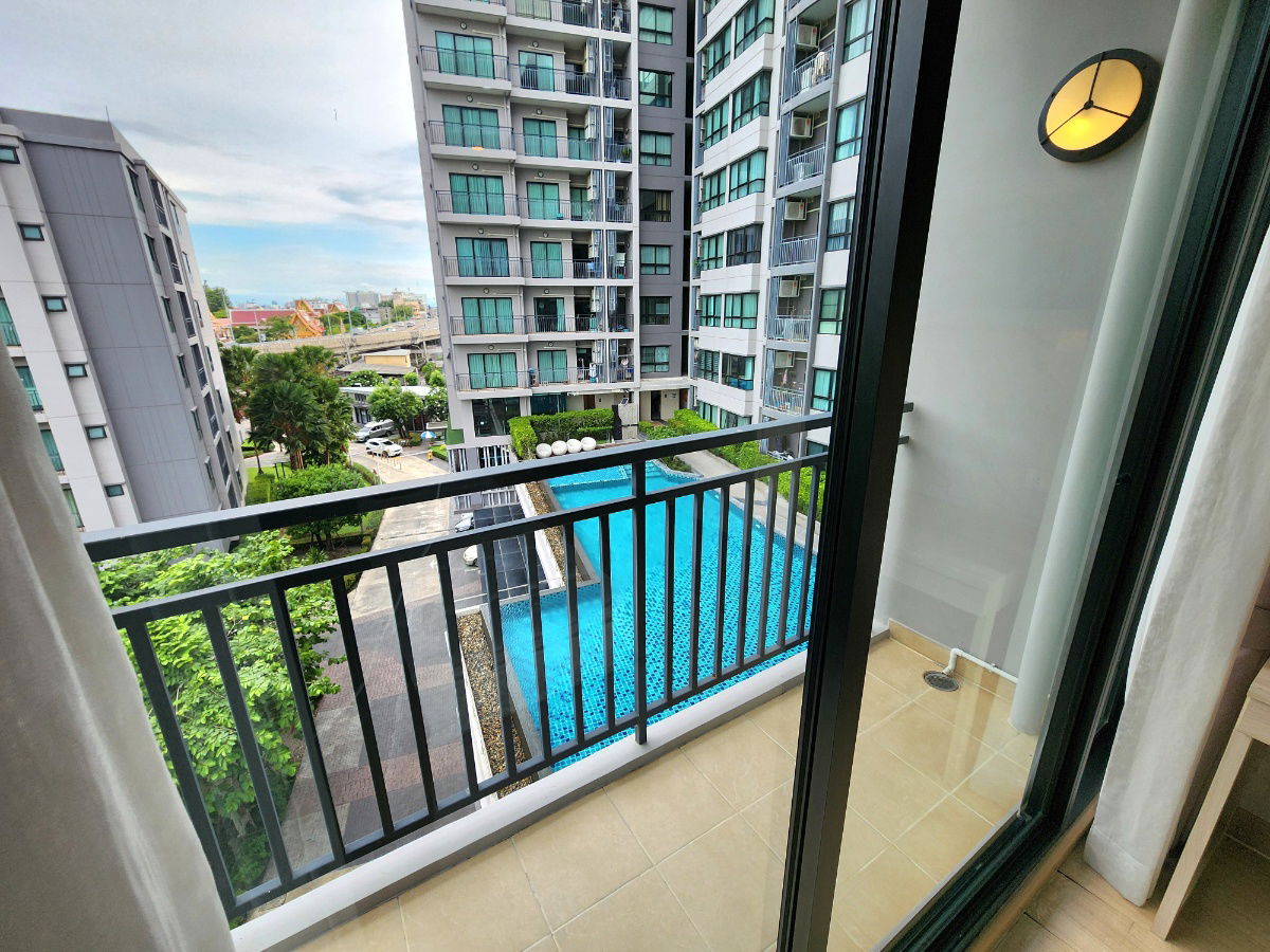 picture Reduced price** Sale / For rent Supalai City Resort Rama 8 **Real room, real picture** 2 bedrooms, 75 square meters, pool view SNS027 - 43/86