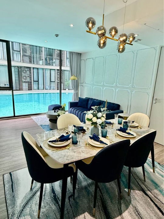 picture ⚡Rare Unit ⚡ Condo for sale, Fynn Asoke Sukhumvit 10, 3 bedrooms, Pool Access, can access the pool directly from the room - SW002929  - 9/36