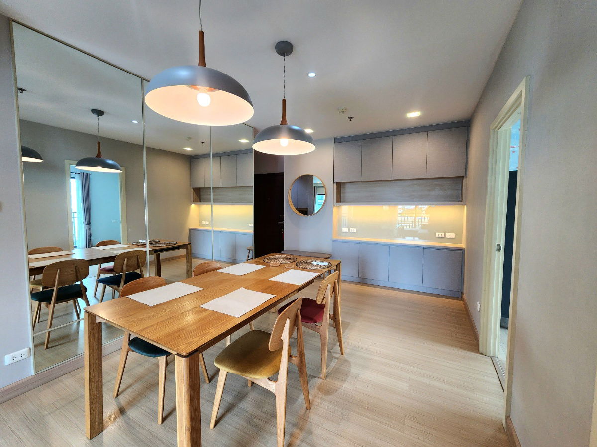 picture Reduced price** Sale / For rent Supalai City Resort Rama 8 **Real room, real picture** 2 bedrooms, 75 square meters, pool view SNS027 - 11/86