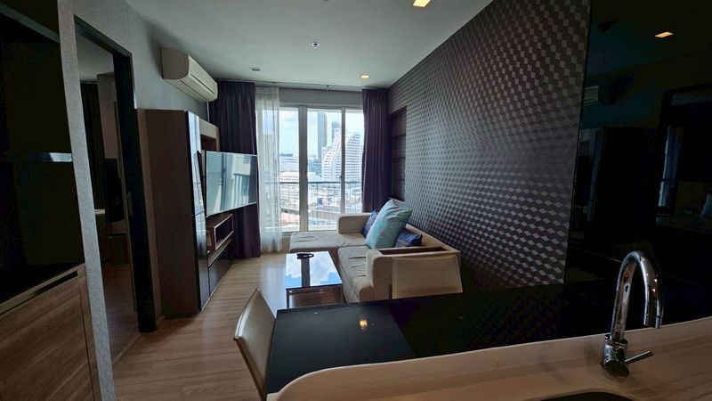 picture 🌇Rhythm Sathorn 21 for Rent" BTS Taksin 250 m. "    1B 1B 45 SQM  - 1/13