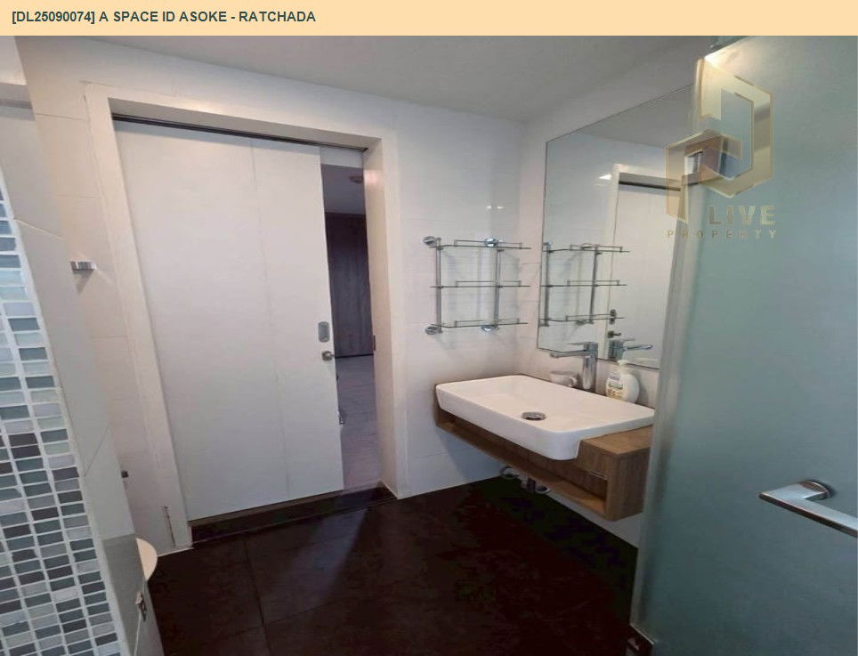 picture DL25090074 Condo for rent, A Space ID Asoke - Ratchada near MRT พระราม 9, ready to move in, call urgently 0656133286 LineID @534wlwof - 11/13